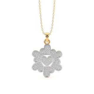 Love Heart Diamond Pendant